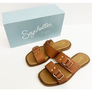 Anthropologie Seychelles "Admire me" sandals- cognac leather